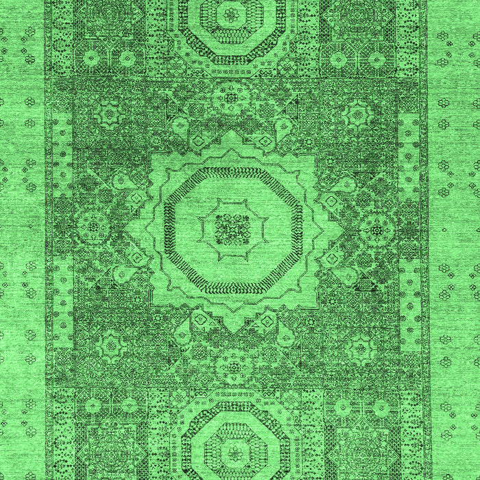 Machine Washable Abstract Emerald Green Modern Area Rugs, wshabs2346emgrn