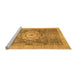 Sideview of Machine Washable Abstract Orange Modern Area Rugs, wshabs2346org