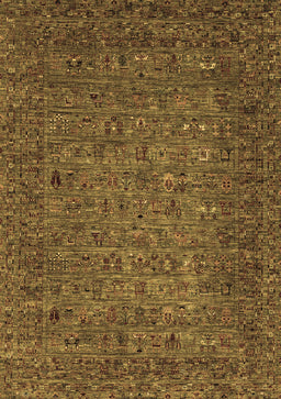 Abstract Brown Modern Rug, abs2347brn