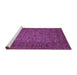 Sideview of Machine Washable Abstract Purple Modern Area Rugs, wshabs2347pur