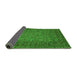 Sideview of Abstract Green Modern Rug, abs2347grn