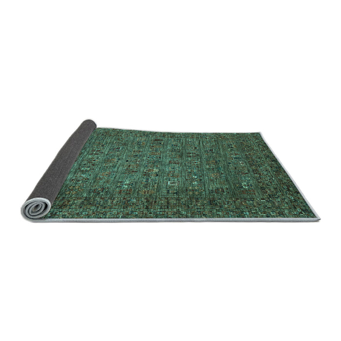 Sideview of Abstract Light Blue Modern Rug, abs2347lblu