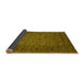 Sideview of Abstract Yellow Modern Rug, abs2347yw