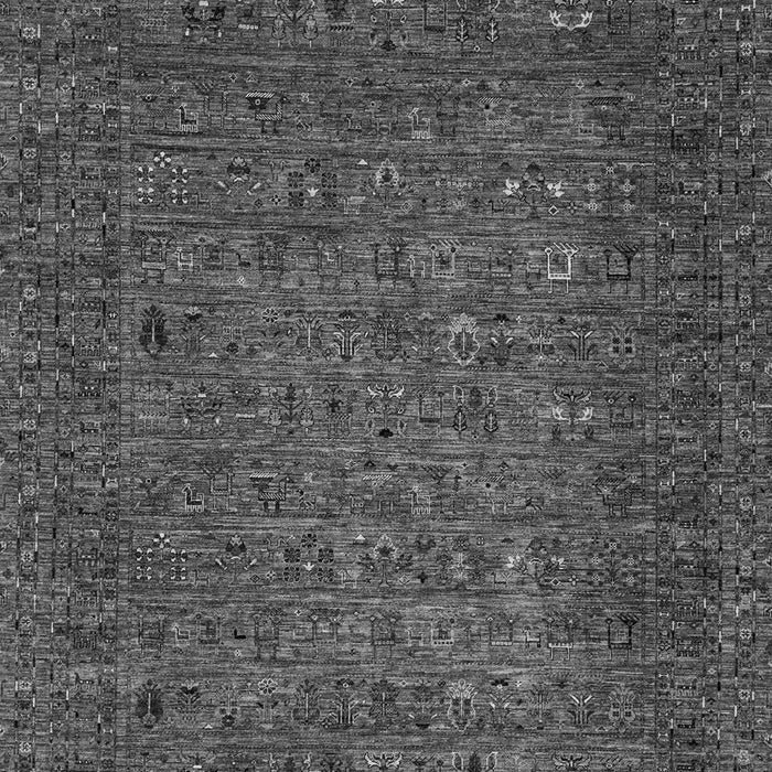 Machine Washable Abstract Gray Modern Rug, wshabs2347gry