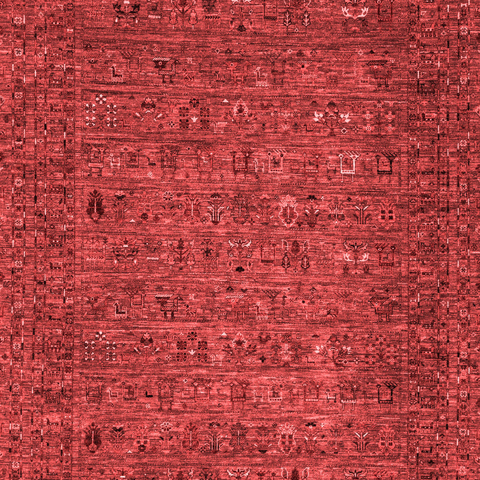 Abstract Red Modern Area Rugs