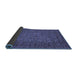 Sideview of Abstract Blue Modern Rug, abs2347blu