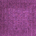 Square Machine Washable Abstract Purple Modern Area Rugs, wshabs2347pur