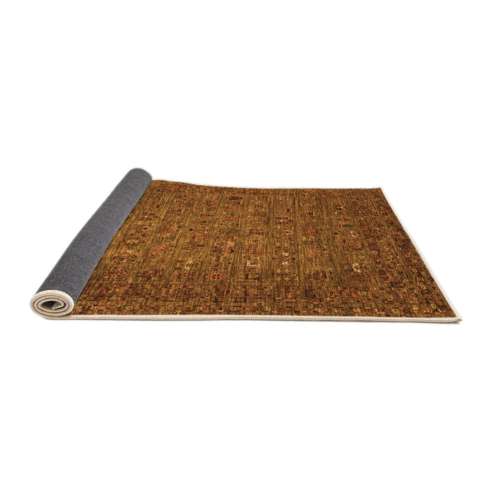 Sideview of Abstract Orange Modern Rug, abs2347org