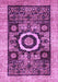 Machine Washable Abstract Purple Modern Area Rugs, wshabs2348pur