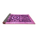 Sideview of Abstract Purple Modern Rug, abs2348pur