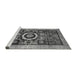 Sideview of Machine Washable Abstract Gray Modern Rug, wshabs2348gry