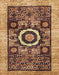 Machine Washable Abstract Saffron Red Rug, wshabs2348