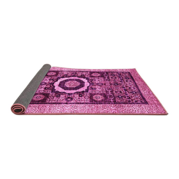 Sideview of Abstract Pink Modern Rug, abs2348pnk