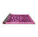 Sideview of Abstract Pink Modern Rug, abs2348pnk