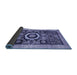 Sideview of Abstract Blue Modern Rug, abs2348blu