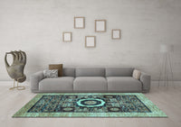 Machine Washable Abstract Light Blue Modern Rug, wshabs2348lblu