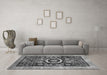 Machine Washable Abstract Gray Modern Rug in a Living Room,, wshabs2348gry