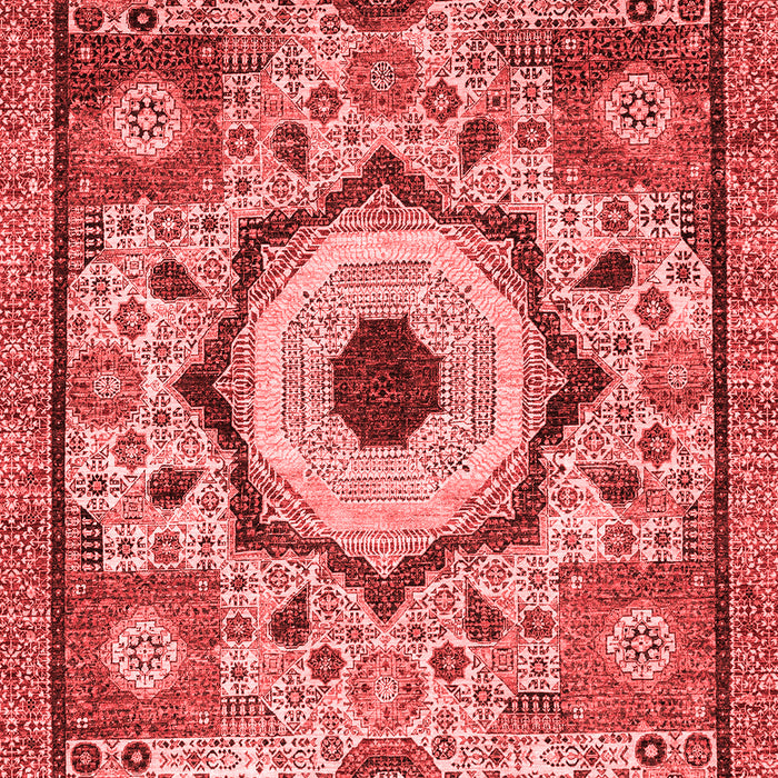 Machine Washable Abstract Red Modern Rug, wshabs2349red