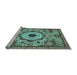 Sideview of Machine Washable Abstract Light Blue Modern Rug, wshabs2349lblu