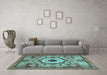 Machine Washable Abstract Light Blue Modern Rug in a Living Room, wshabs2349lblu