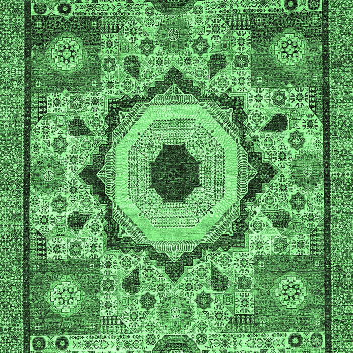 Abstract Emerald Green Modern Rug, abs2349emgrn