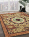 Machine Washable Abstract Metallic Gold Rug in a Family Room, wshabs2349