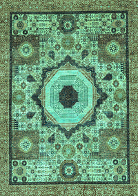 Abstract Turquoise Modern Rug, abs2349turq