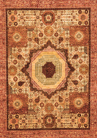 Abstract Orange Modern Rug, abs2349org