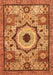 Abstract Orange Modern Rug, abs2349org