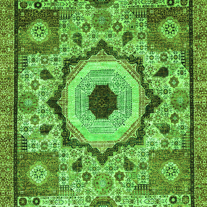 Abstract Green Modern Rug, abs2349grn