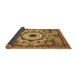 Sideview of Abstract Brown Modern Rug, abs2349brn