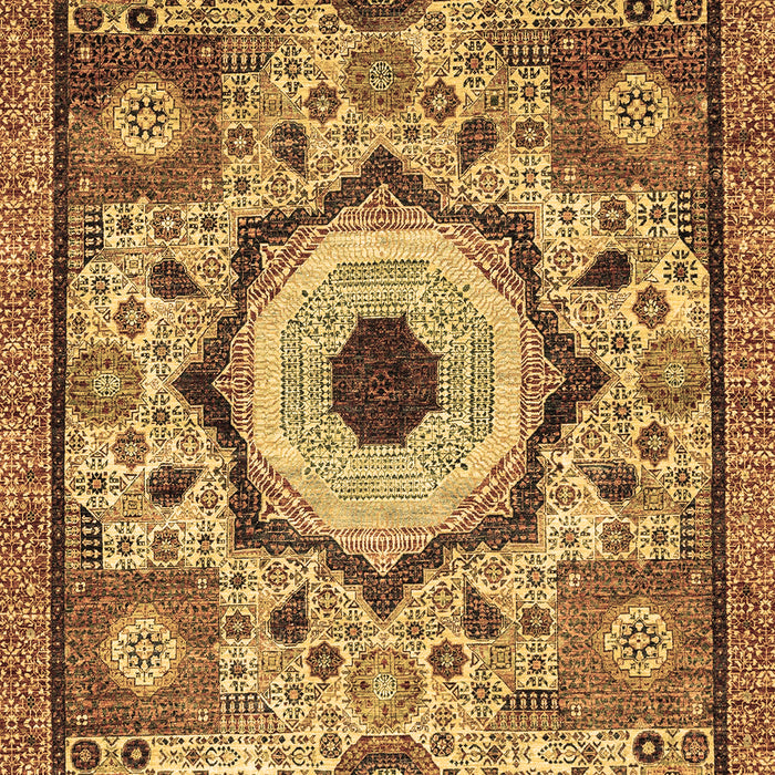 Machine Washable Abstract Brown Modern Rug, wshabs2349brn