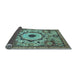 Sideview of Abstract Light Blue Modern Rug, abs2349lblu