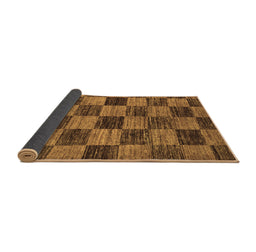 Sideview of Abstract Brown Modern Rug, abs234brn