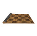 Sideview of Abstract Brown Modern Rug, abs234brn