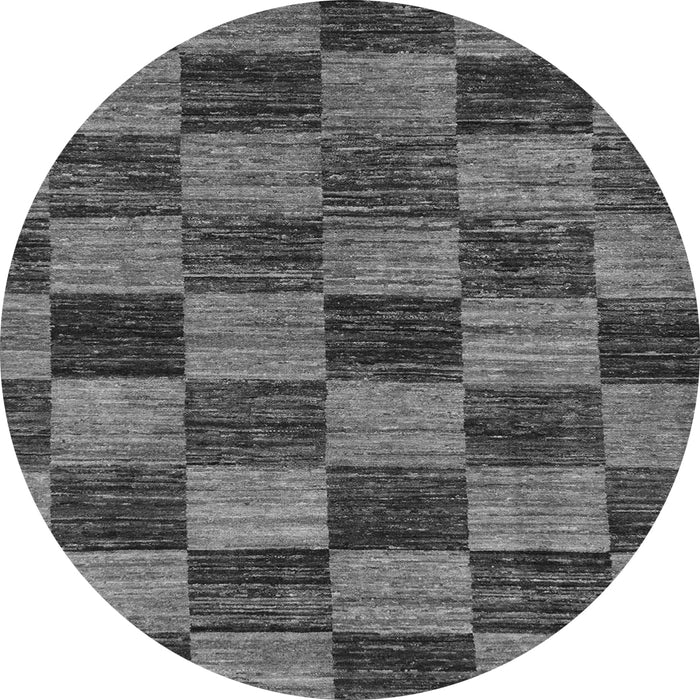 Round Abstract Gray Modern Rug, abs234gry