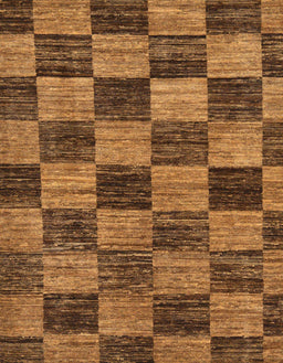 Abstract Saddle Brown Modern Rug, abs234
