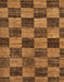 Abstract Saddle Brown Modern Rug, abs234