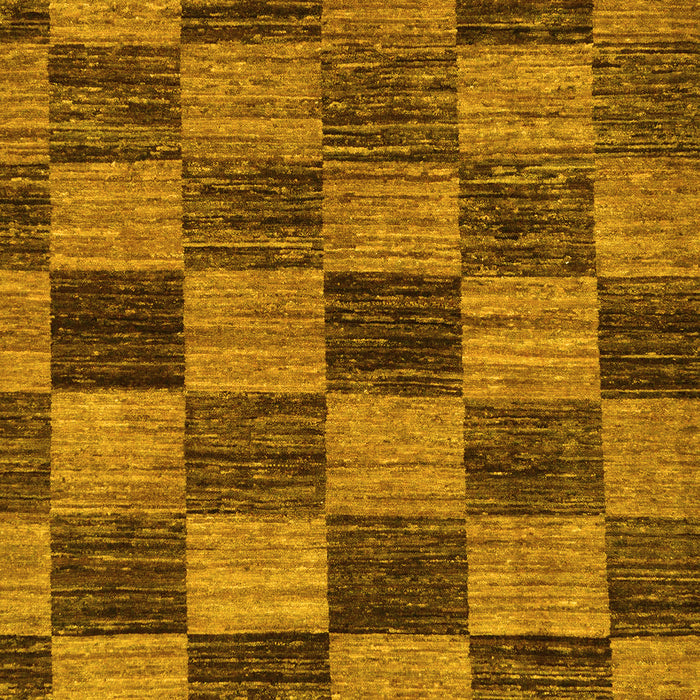 Machine Washable Abstract Yellow Modern Rug, wshabs234yw