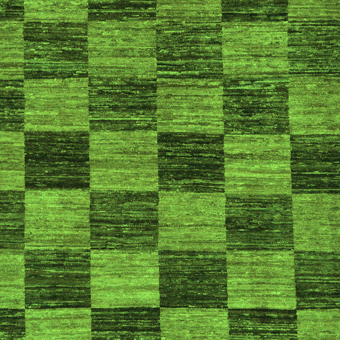 Machine Washable Abstract Green Modern Area Rugs, wshabs234grn