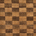 Square Abstract Saddle Brown Modern Rug, abs234