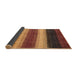 Sideview of Abstract Saffron Red Modern Rug, abs235