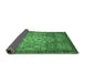 Sideview of Abstract Emerald Green Modern Rug, abs2350emgrn