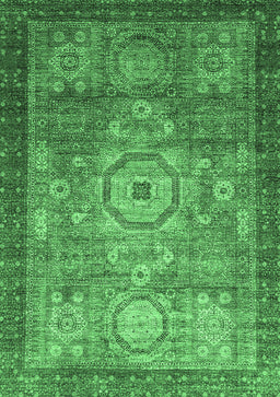 Abstract Emerald Green Modern Rug, abs2350emgrn