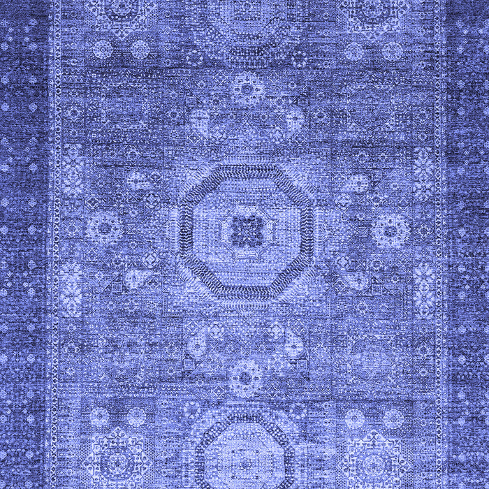 Abstract Blue Modern Rug, abs2350blu