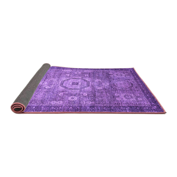 Sideview of Abstract Purple Modern Rug, abs2350pur