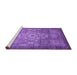 Sideview of Machine Washable Abstract Purple Modern Area Rugs, wshabs2350pur