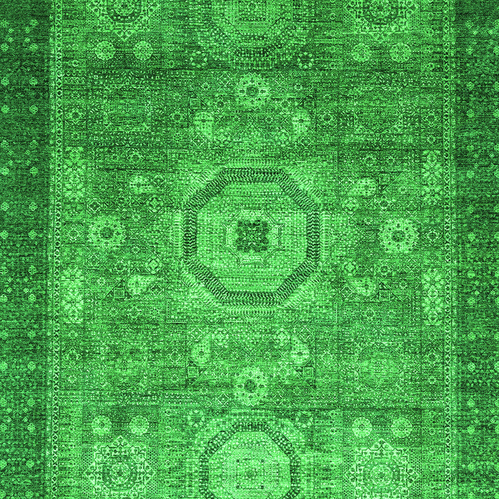 Machine Washable Abstract Green Modern Area Rugs, wshabs2350grn