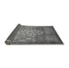 Sideview of Abstract Gray Modern Rug, abs2350gry