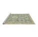 Sideview of Machine Washable Abstract Brown Gold Rug, wshabs2351